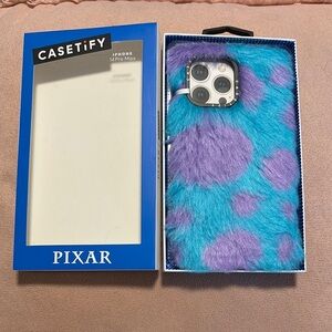 Casetify Blue and Purple Furry iPhone Case